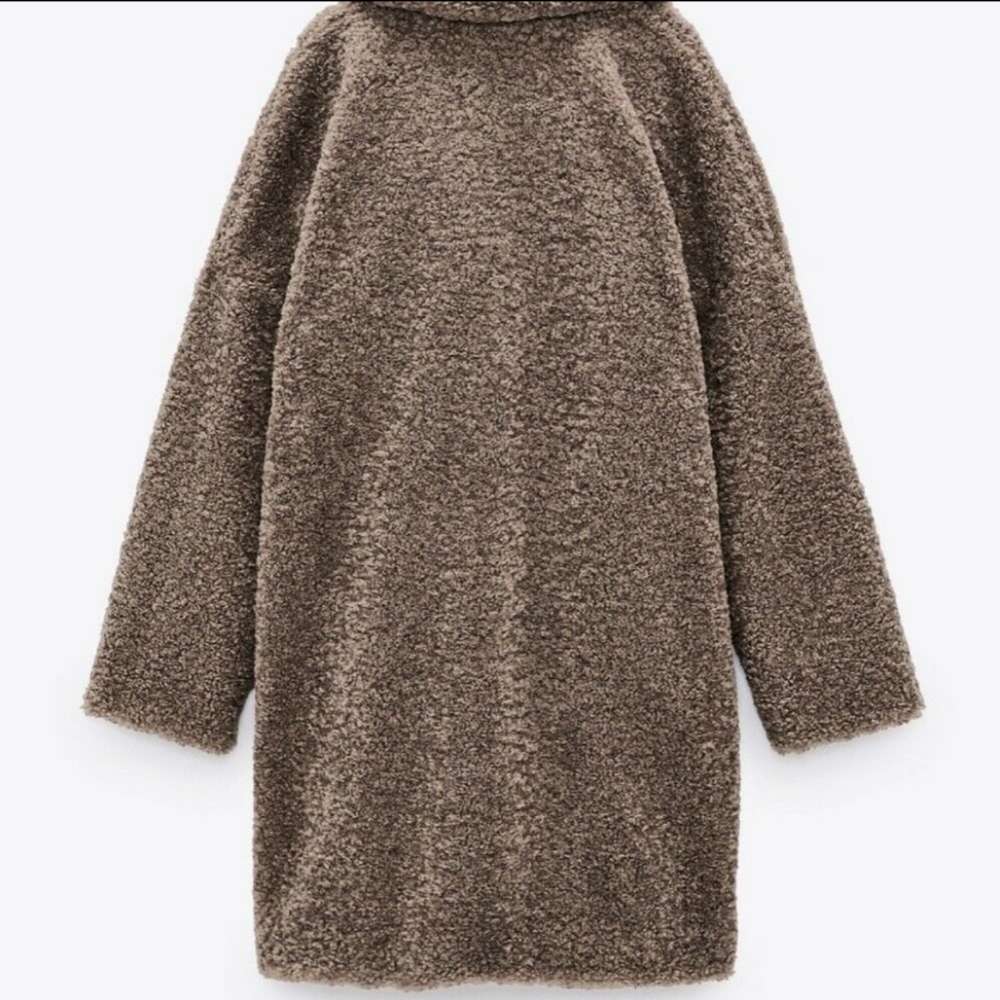 Zara textured teddy jacket - Picture 17 of 17